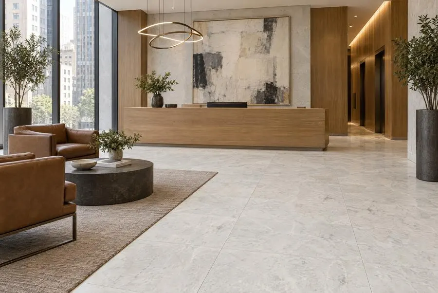 Apulia Argento marble lobby