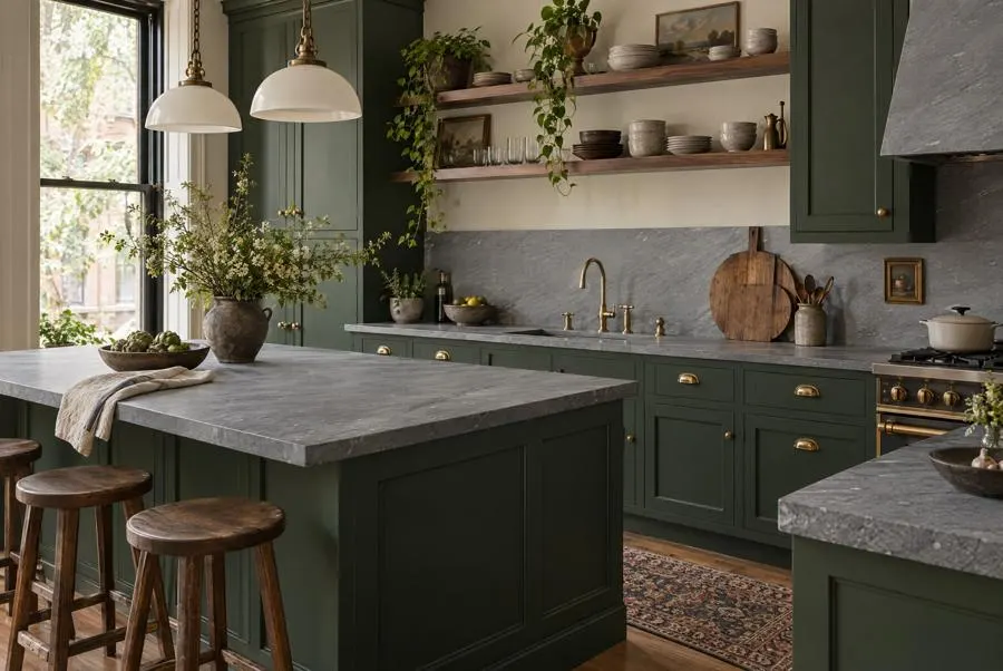 Aspen Grey marble kitchen