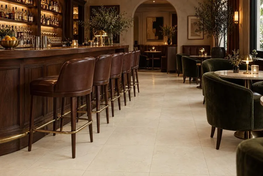 Avola Crema marble bar
