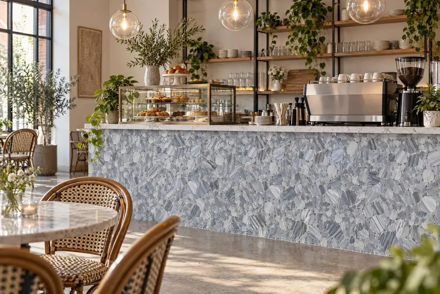 Bardiglio Vein Cut marble floor