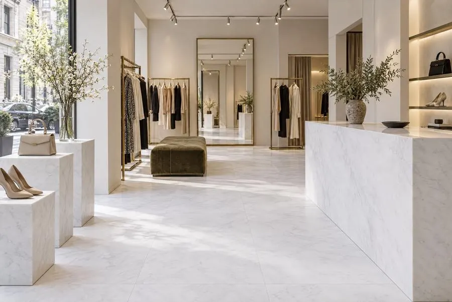 Bianco Lunare marble shop
