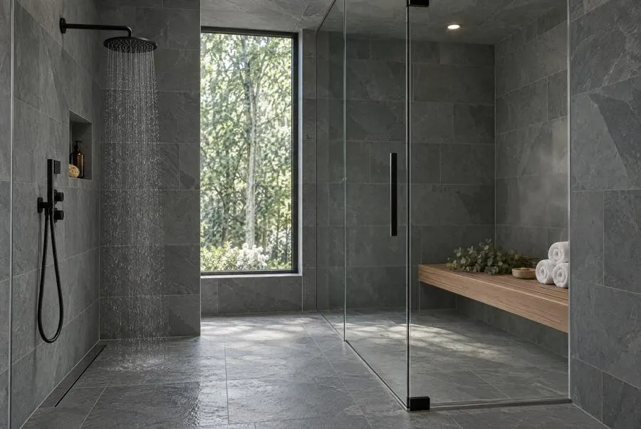 Brazilian Grey slate spa