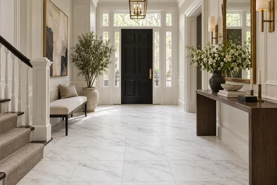 Calacatta Vita marble entry