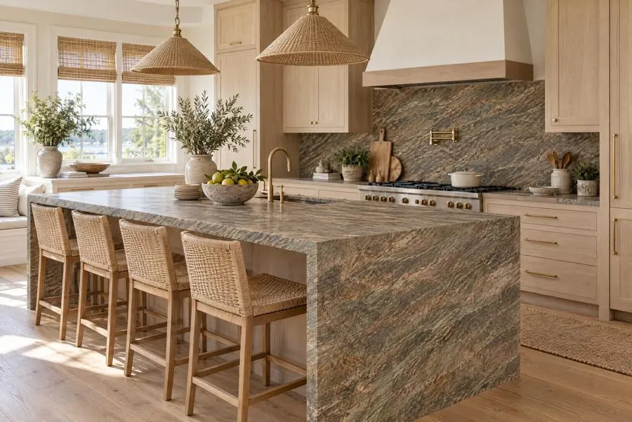 Cielo quartzite kitchen