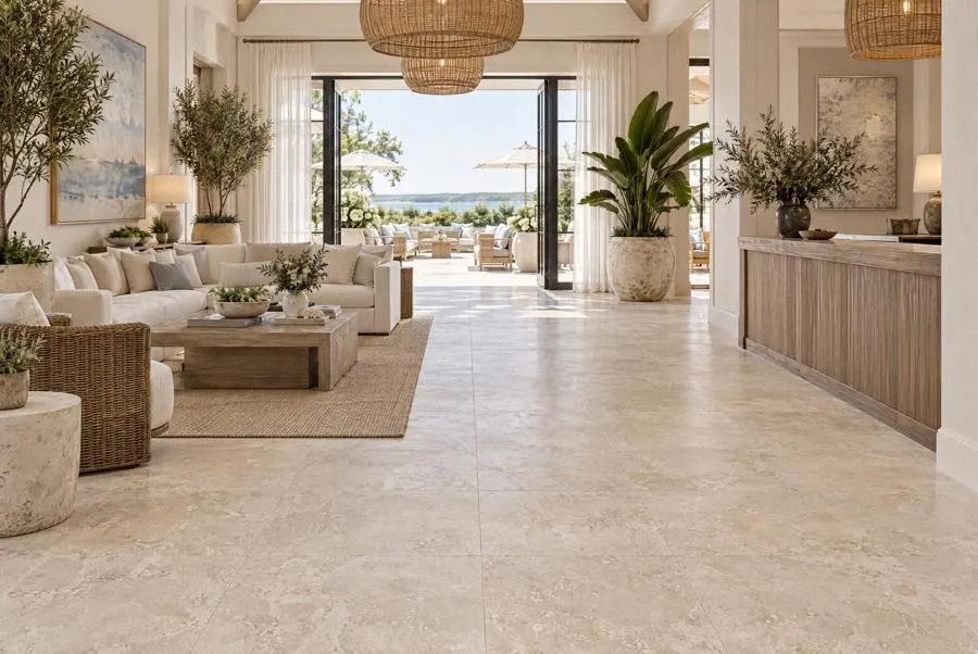 Classic Light travertine living room