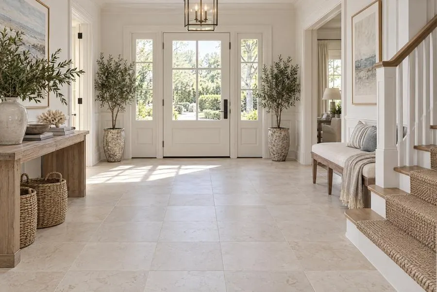 Crema Elba marble entry
