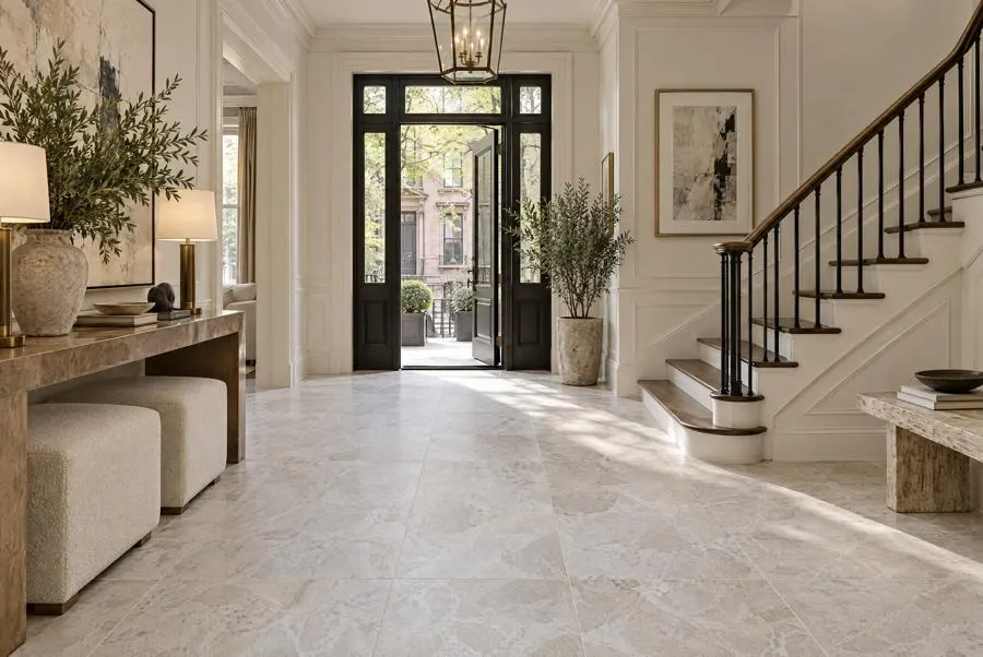 Crema Mista marble entry