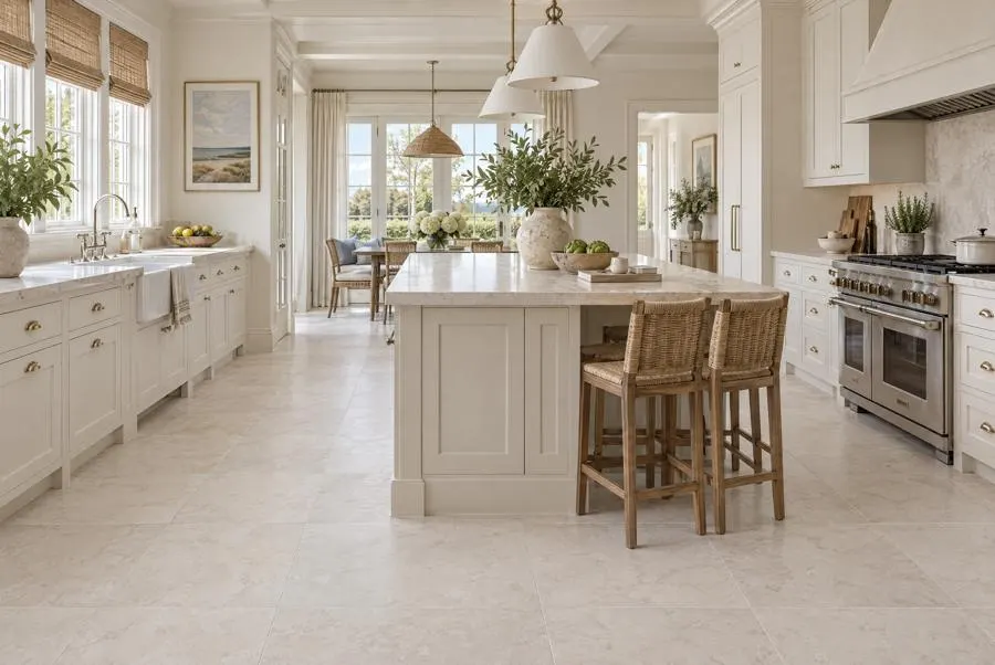 Crema Olea limestone kitchen