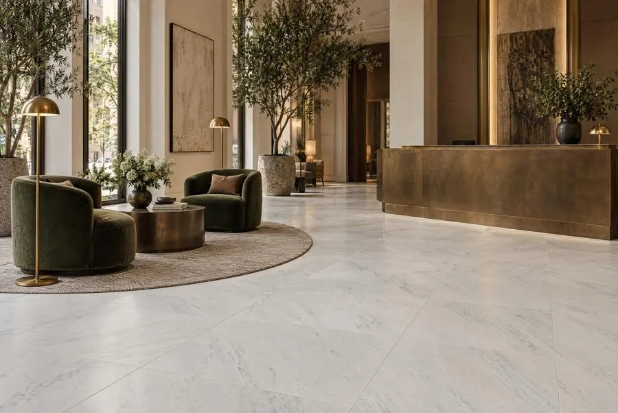Dynasty White marble lobby
