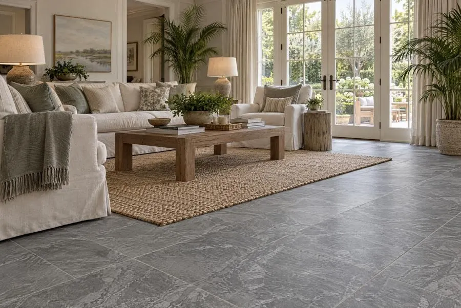 Gemma Mist marble living room