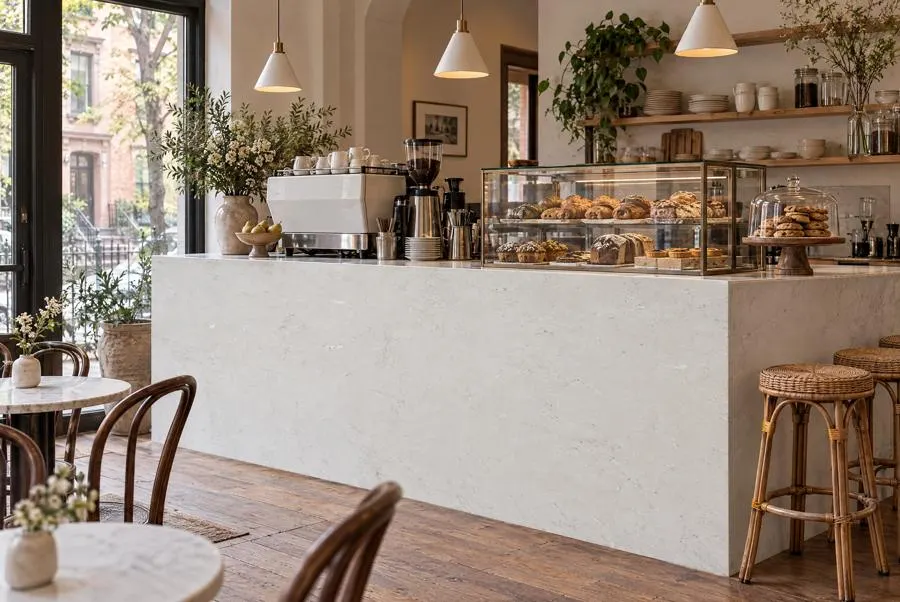 Iceland White marble bar
