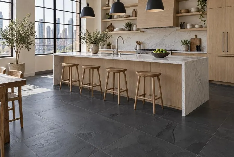Indian Black slate kitchen