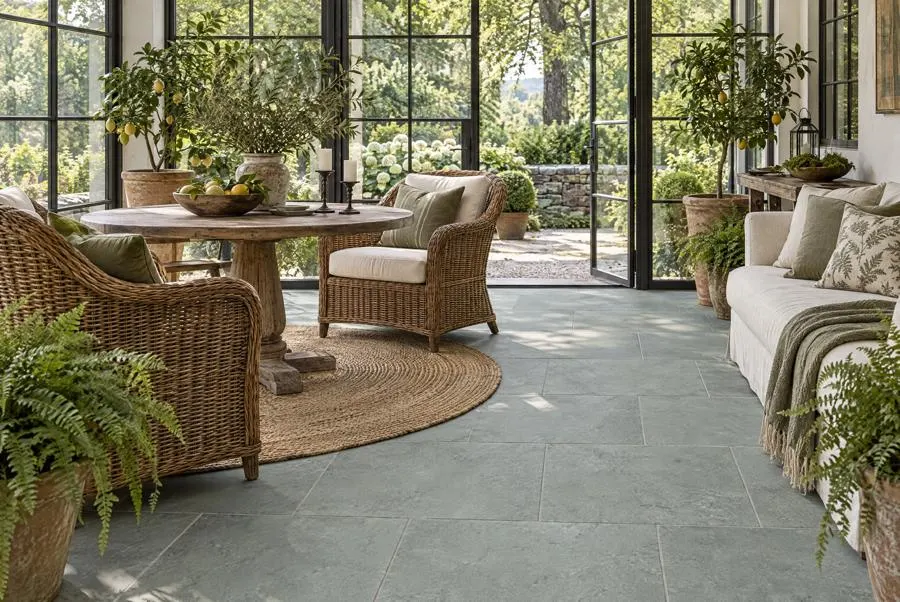 Indian Bluestone slate living room