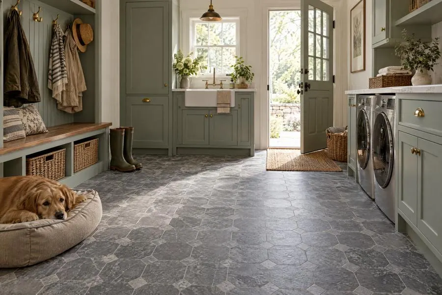 Lavinia Grey marble floor
