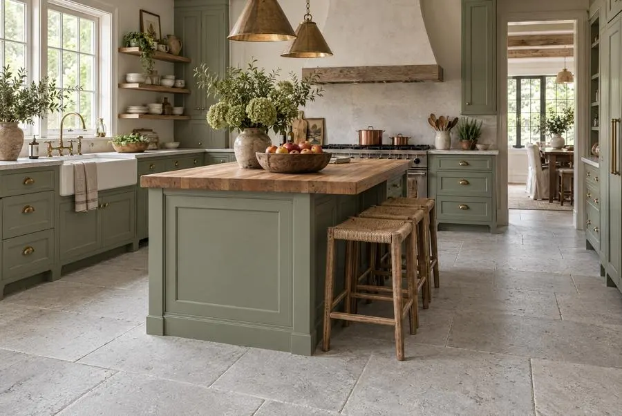 Normandia Grey limestone kitchen