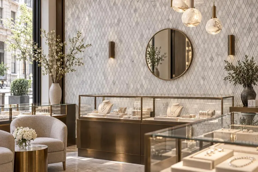 Oriental White marble floor