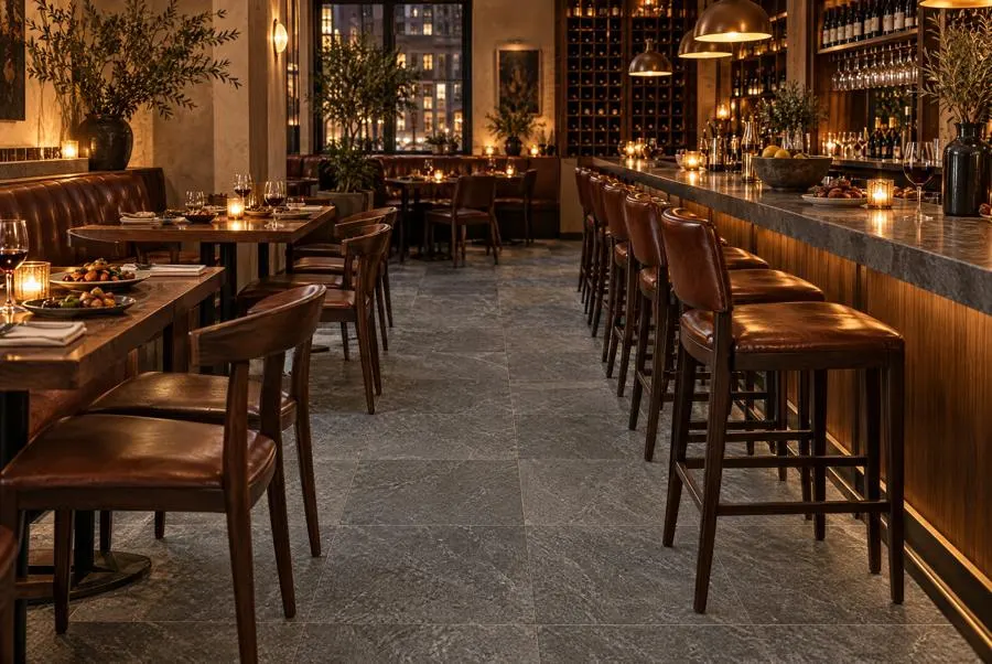 Ostrich Grey quartzite bar