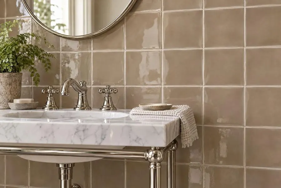 Bathroom in Potters, eucalyptus