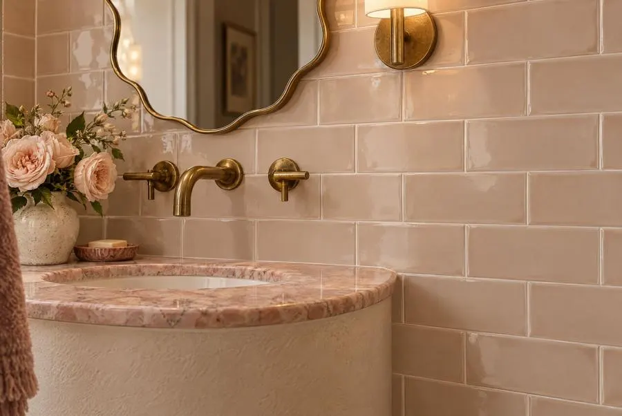 Powder room in Potters, silver sands