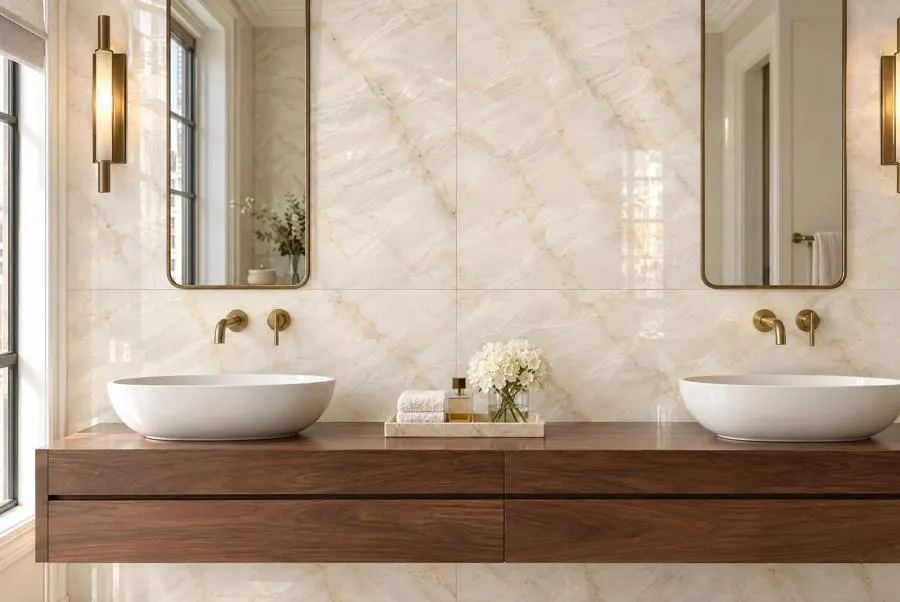 Bathroom in Tableau Marmo Crystal