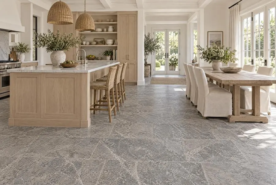 Pietra Natura limestone kitchen