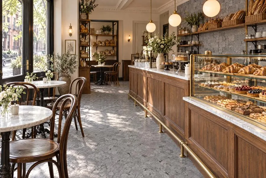 Spanish Grey marble bar