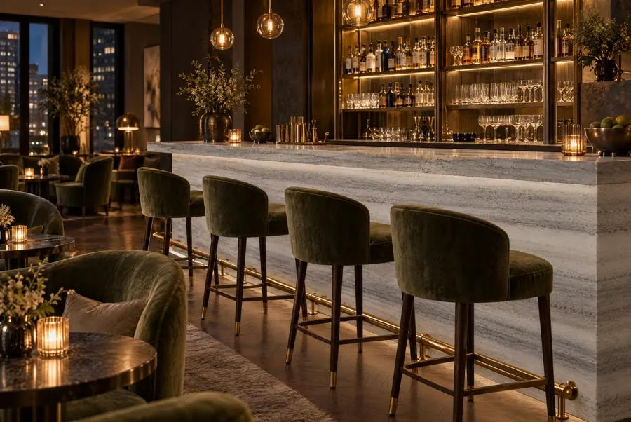 Striato marble bar