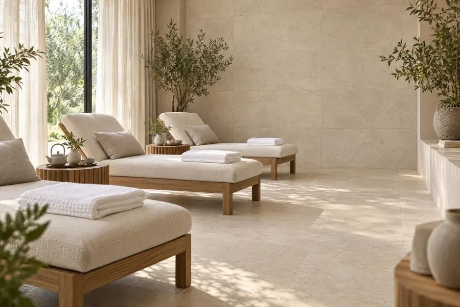 Terra Halo limestone spa