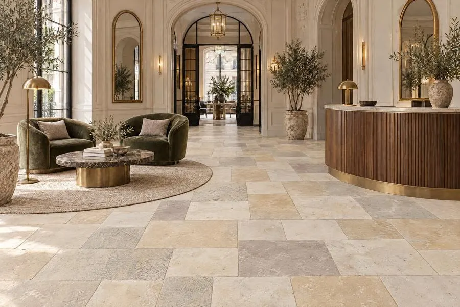 Vienne limestone lobby