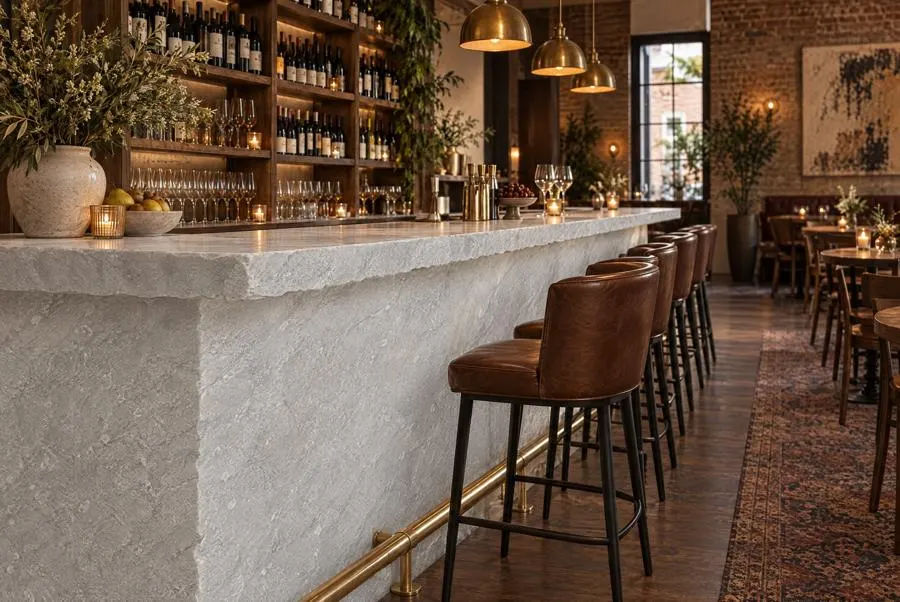 White Quartzite quartzite bar