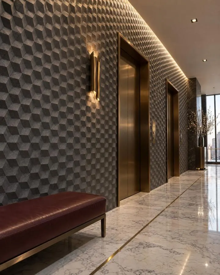 CNC carved stone natural stone lobby