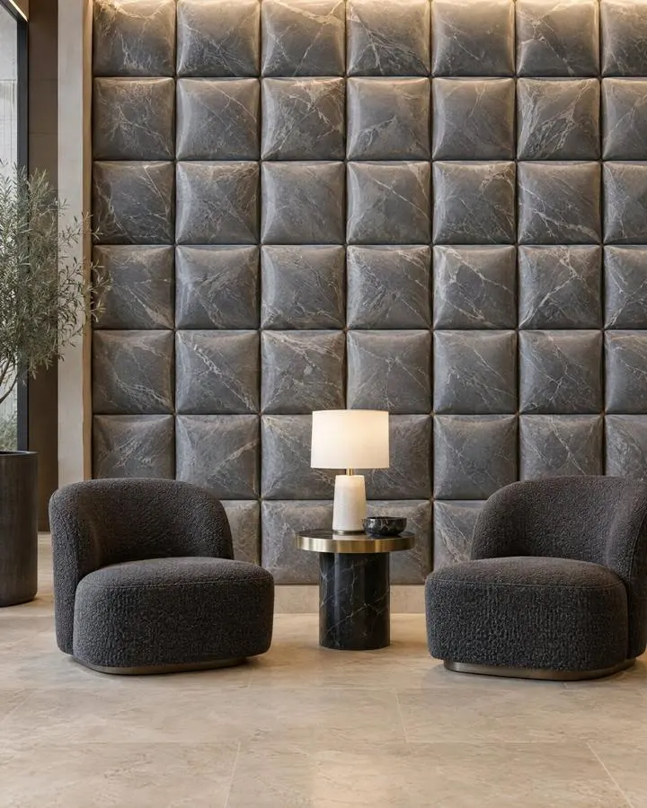 CNC carved stone natural stone living room