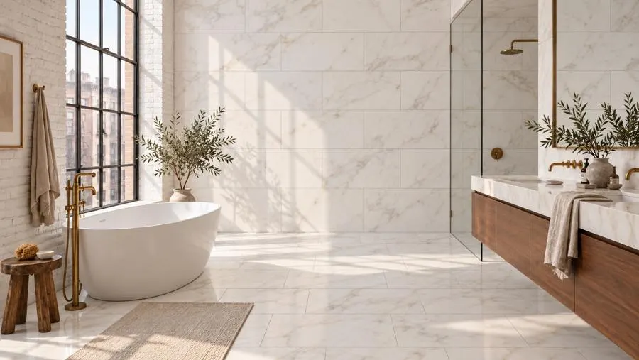 Marble natural stone bathroom