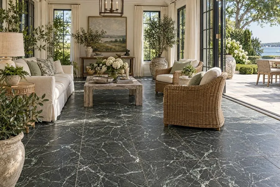 Zante Green marble living room