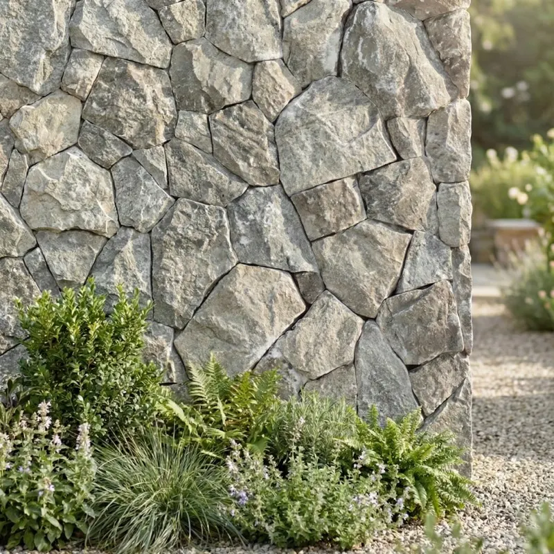 Silver travertine