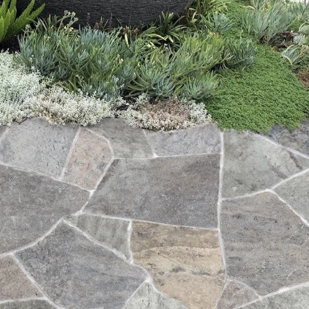 Silver travertine