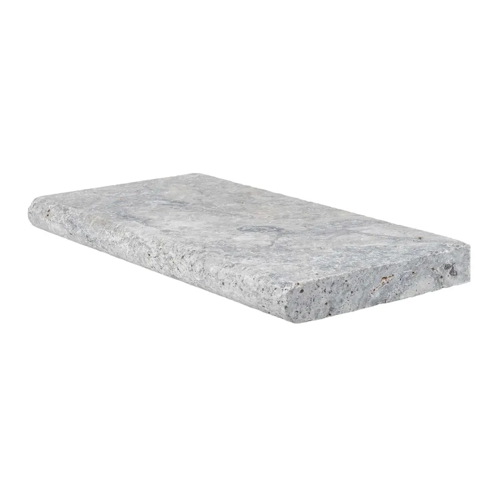 Silver travertine