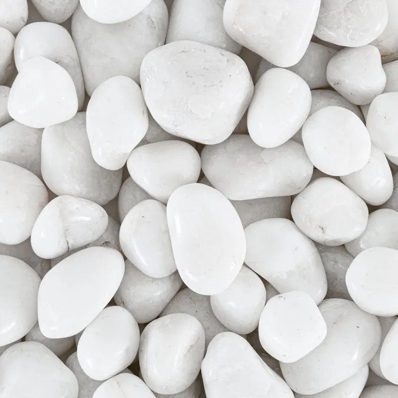 White Quartz pebbles