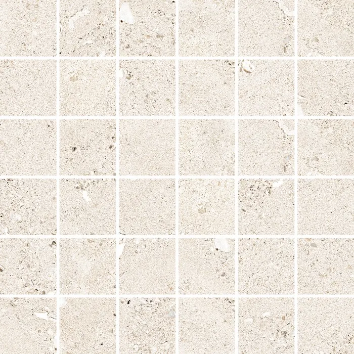 Beachstone mosaic · white
