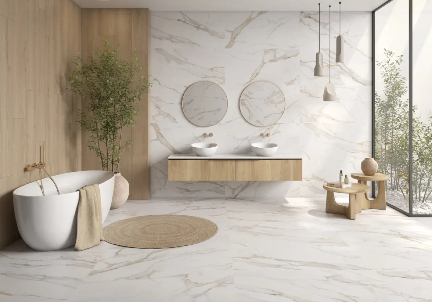 Calacatta Aurum installed