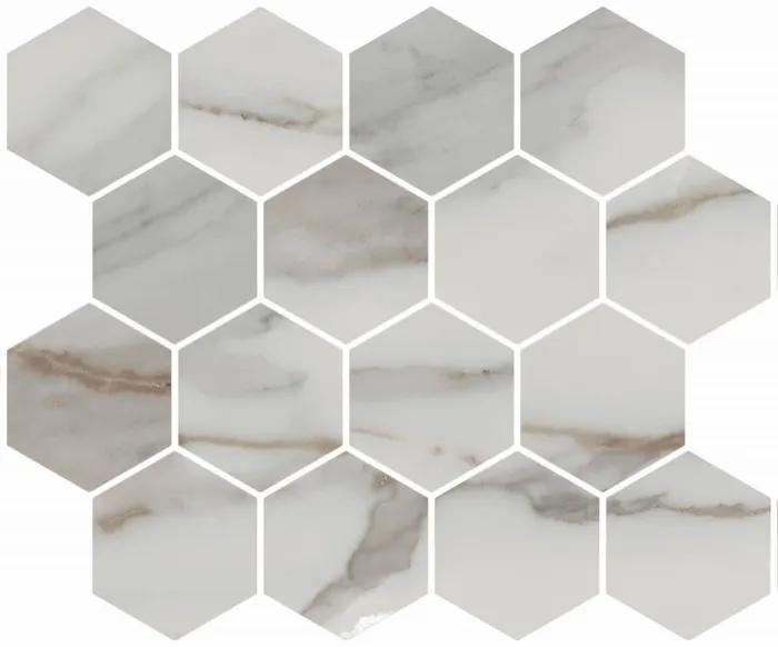 Charisma 10 x 12 in mosaic · chisel charisma calacatta gold