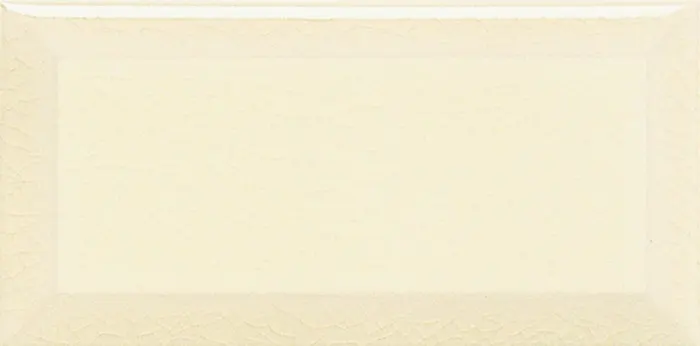 Beveled field tile, 3 x 6 in in Bone