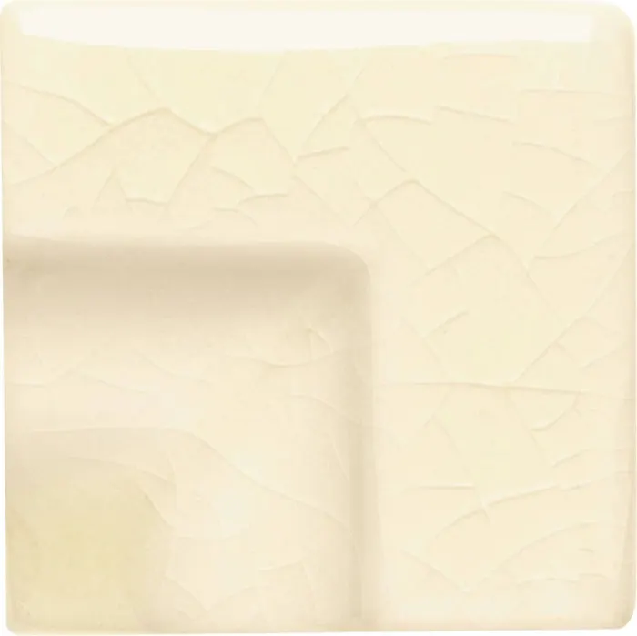 Chair molding frame corner (1.4 in) in Bone