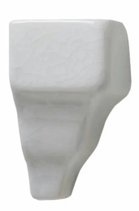 Chair molding end cap (1.4 in) in Cadet Gray