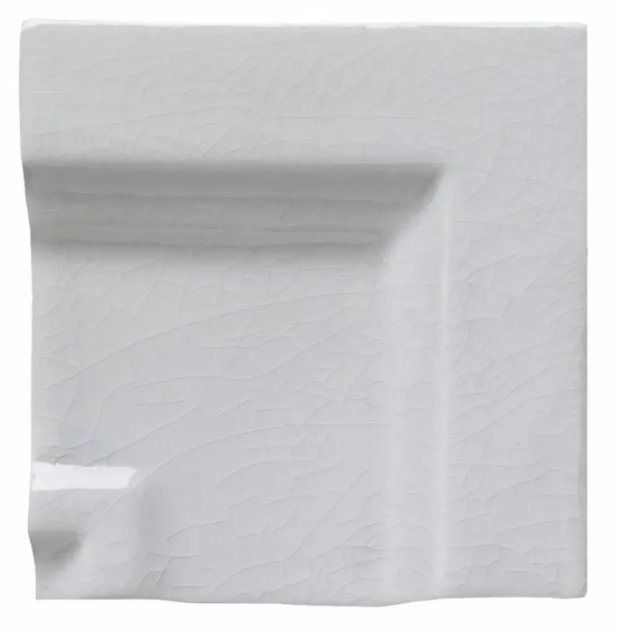 Crown molding frame corner in Cadet Gray