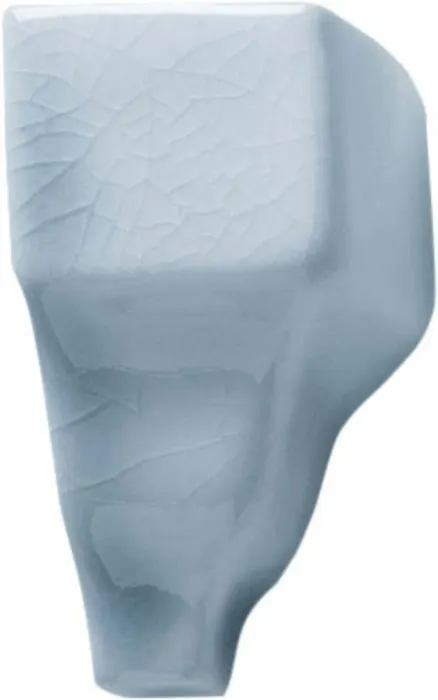 Chair molding end cap (1.4 in) in Stellar Blue