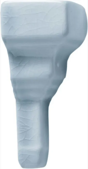 Chair molding end cap (2 in) in Stellar Blue