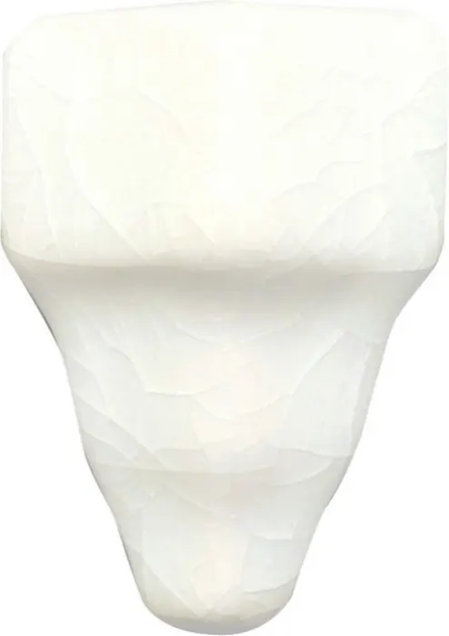 Chair molding end cap (1.4 in) in White