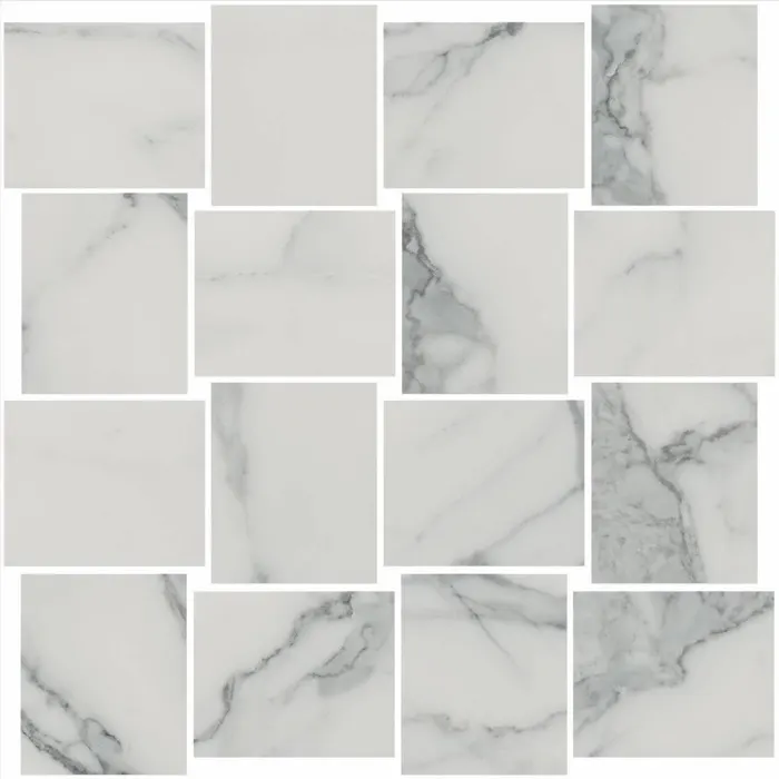 Delight mosaic · veined statuario