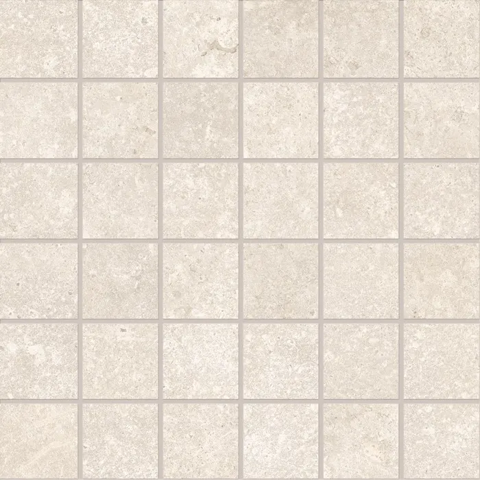 Eon Stone 5 x 5 in mosaic · ivory